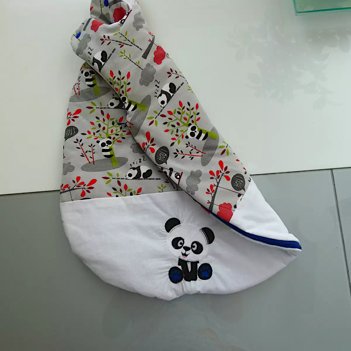 Gigoteuse brodée Petit pandas pour bébé taille 0-3 mois